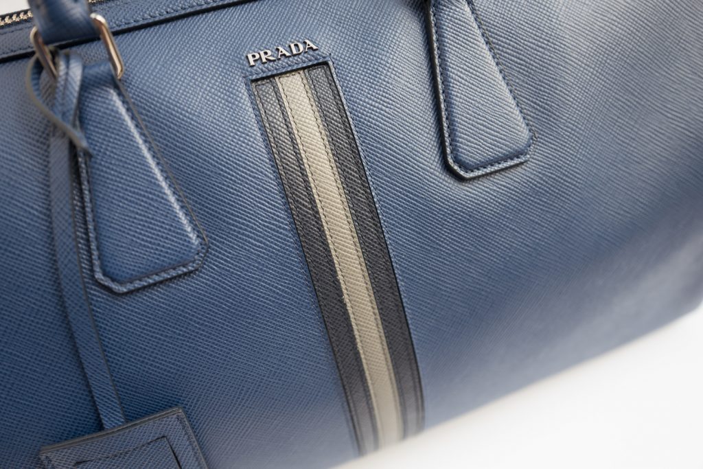 Prada leather holdall