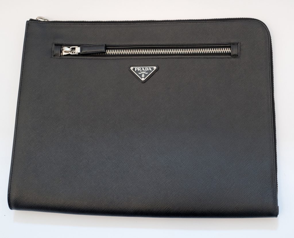 Prada Saffiano leather document holder