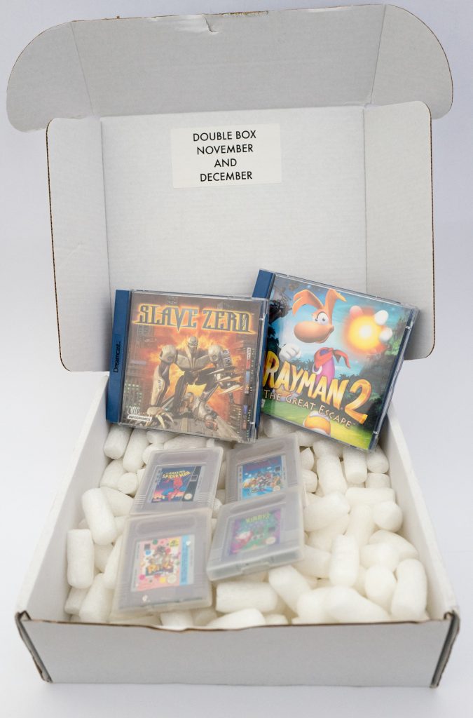 My retro gym box - dreamcast & Gameboy games