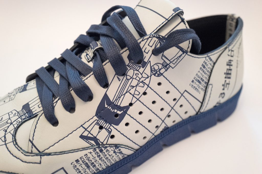 Loewe blue & white space robot trainers