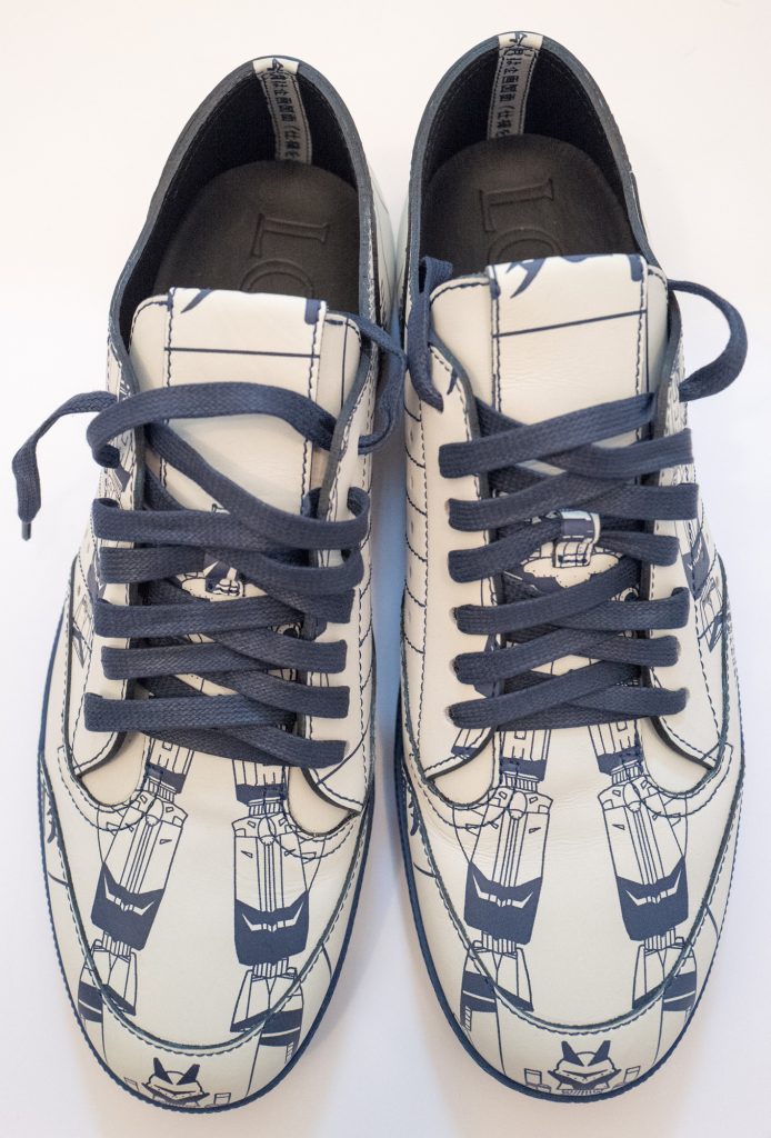 Loewe blue & white space robot trainers