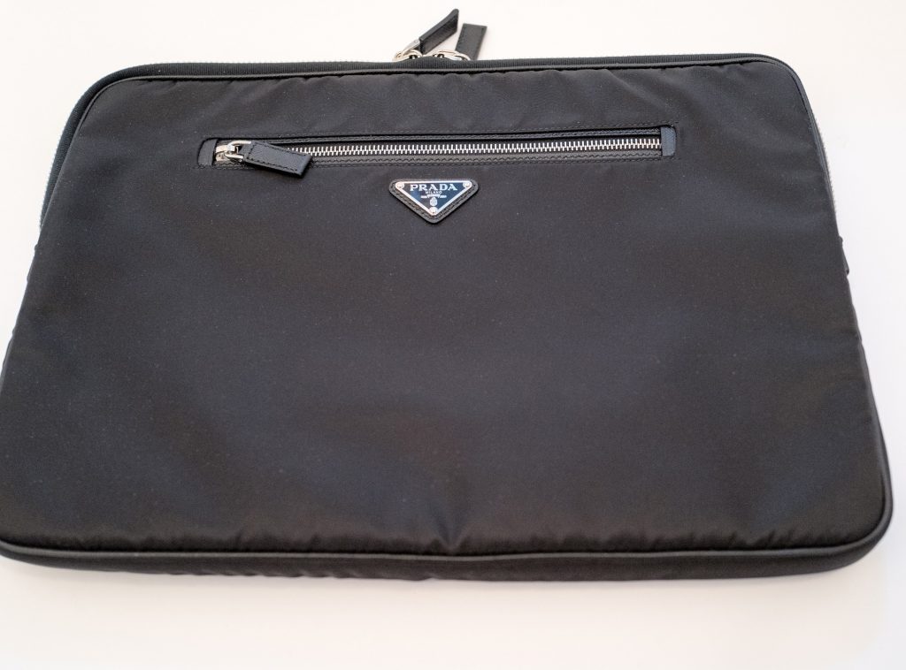 prada laptop bag women's