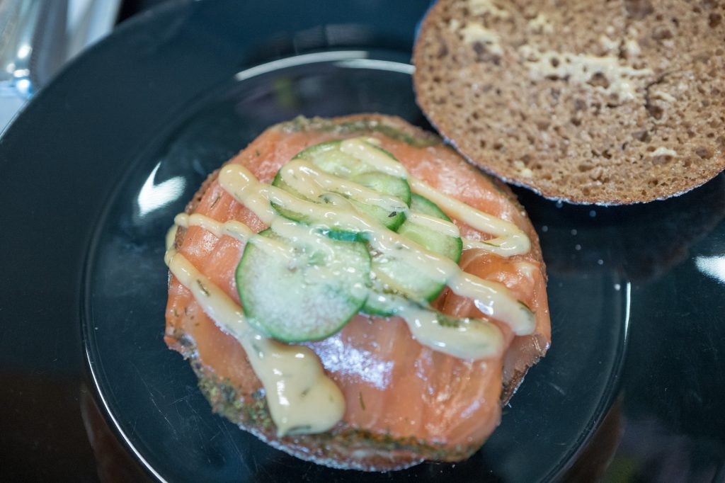 Nordic Bakery London - Gravlax rye sandwich