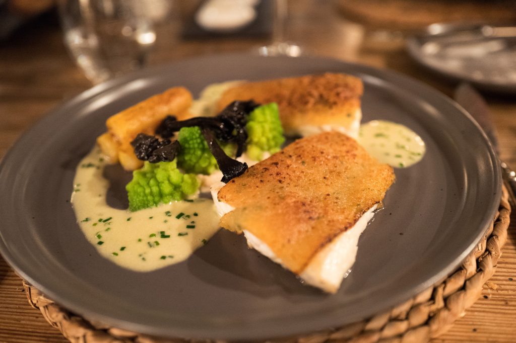 Fish main course - The Masons Arms, Knowstone, Exmoor, Devon