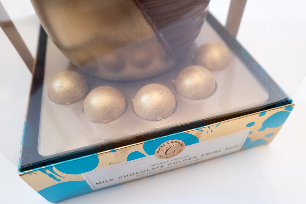 Marks and Spencer - Milk chocolate golden swirl egg