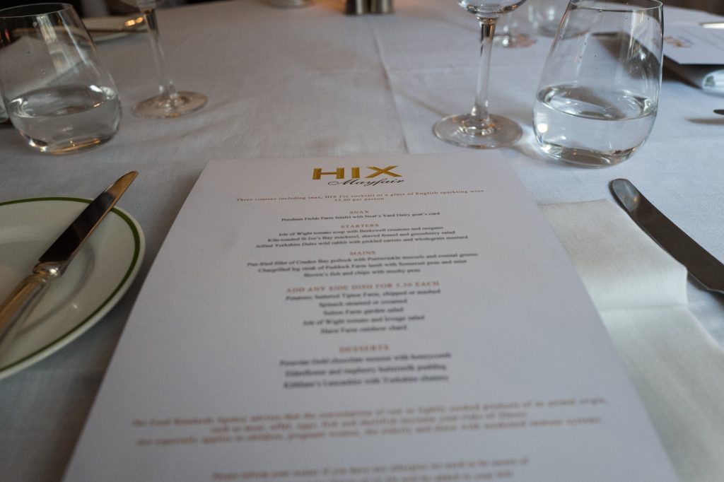 Hix Mayfair restaurant, Browns Hotel, London