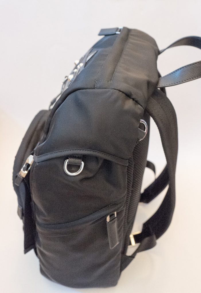 Prada robot nylon and Saffiano leather backpack