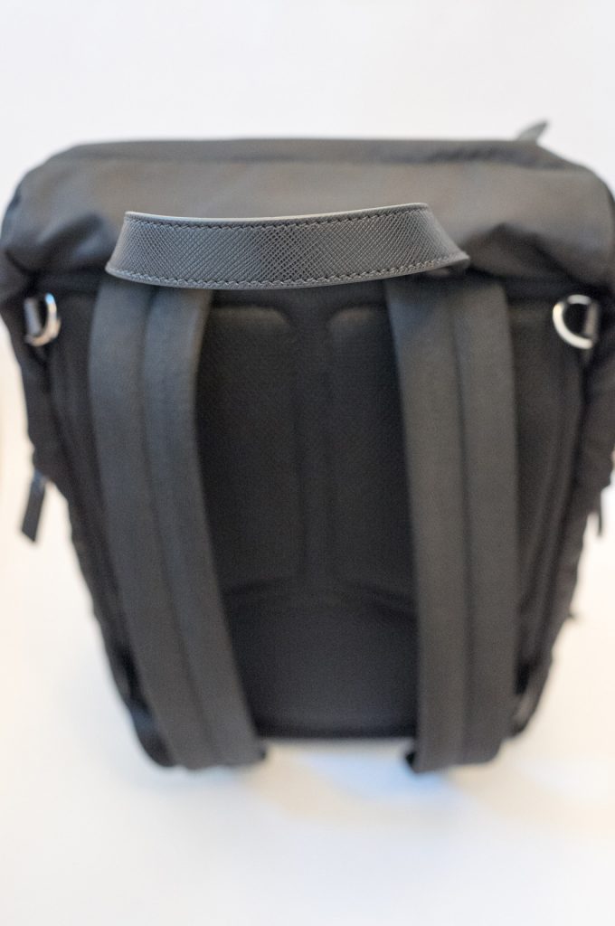 Prada robot nylon and Saffiano leather backpack