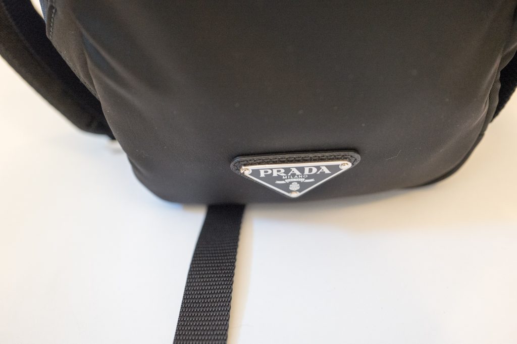 Prada robot nylon and Saffiano leather backpack