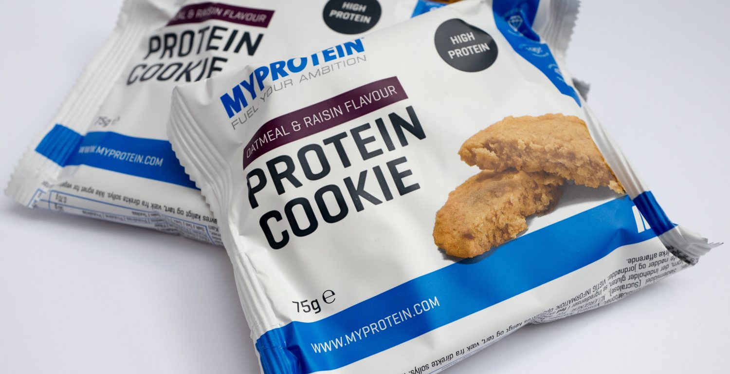 My Protein cookie packs