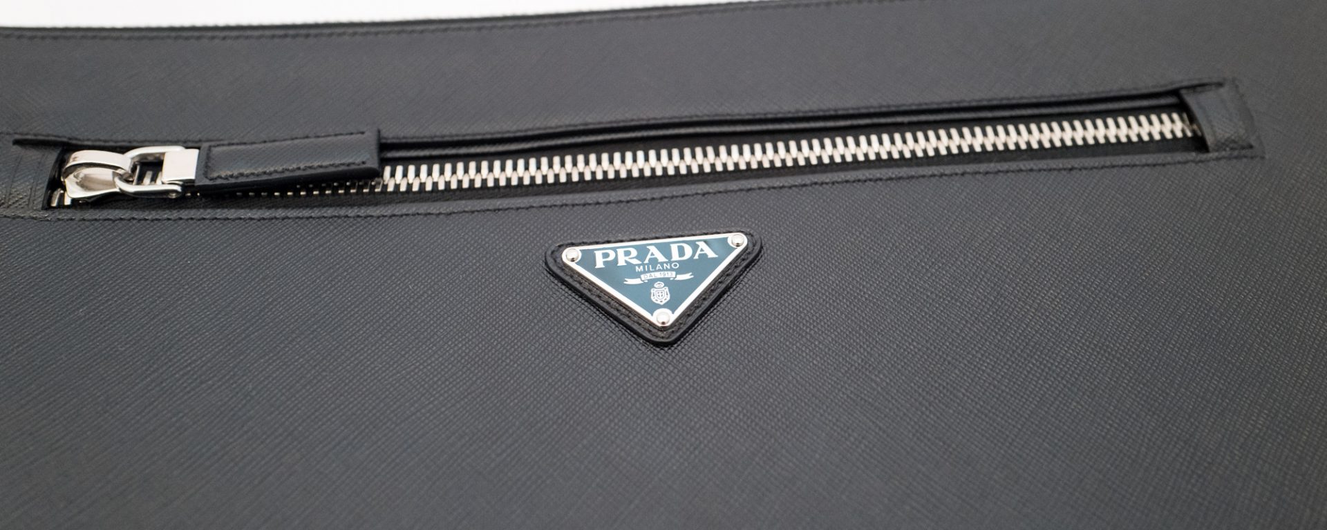 Prada Saffiano leather document holder